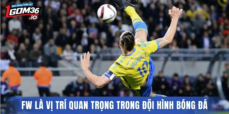 FW là vị trí quan trọng trong đội hình bóng đá