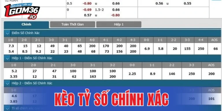Kèo Tỷ Số Chính Xác - Kinh Nghiệm Đọc Kèo Số 1 Từng Trận