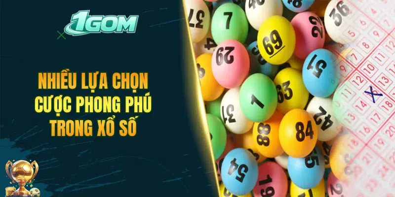 Nhiều lựa chọn cược phong phú trong xổ số