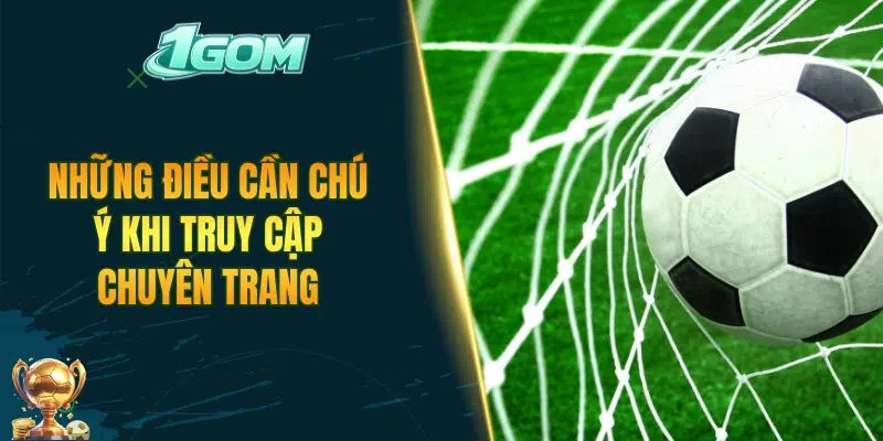 Những điều cần chú ý khi truy cập chuyên trang
