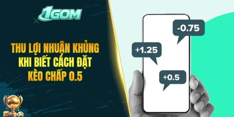 Thu lợi nhuận khủng khi biết cách đặt kèo chấp 0.5