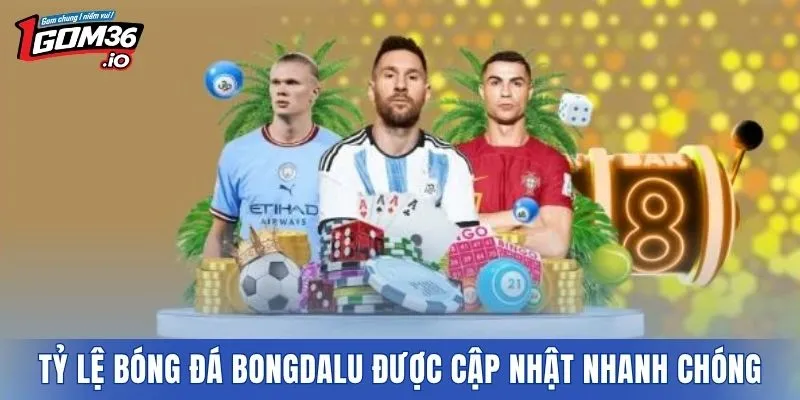 Tỷ lệ bóng đá BONGDALU được cập nhật nhanh chóng
