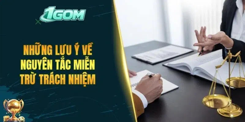 Những lưu ý về nguyên tắc miễn trừ trách nhiệm